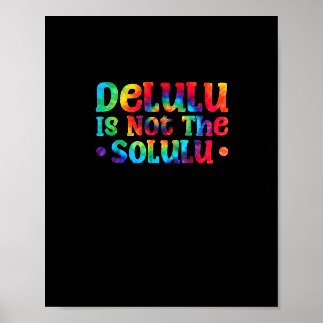 Emotionally Support Deluluu Friends Poster (Front)