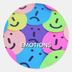 Emotions Classic Round Sticker