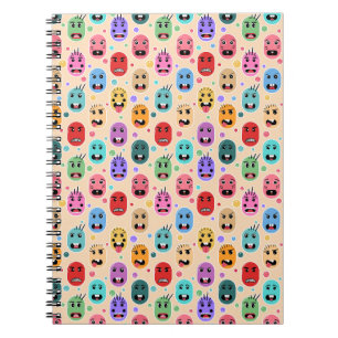 Emotions Colorful Faces Notebook