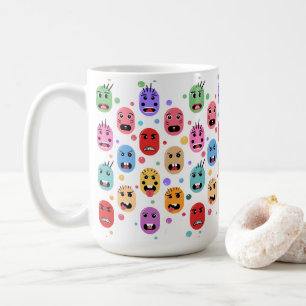 Emotions Colourful Faces Coffee Mug