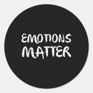 Emotions , Mental Health Awareness Classic Round Sticker