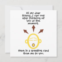Emotive Head Customisable Greeting Card