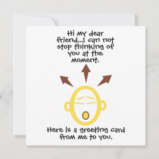 Emotive Head Customisable Greeting Card