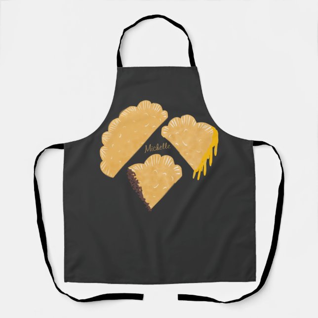 Empanada Meat Cheese Dripping Hand Drawn  Apron (Front)