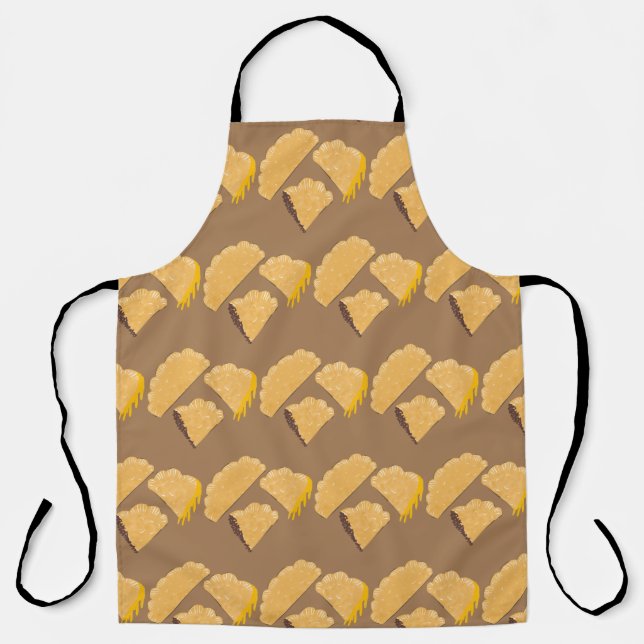 Empanada Meat Cheese Dripping Hand Drawn  Apron (Front)