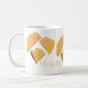 Empanada Meat Cheese Dripping Hand Drawn Coffee Mug