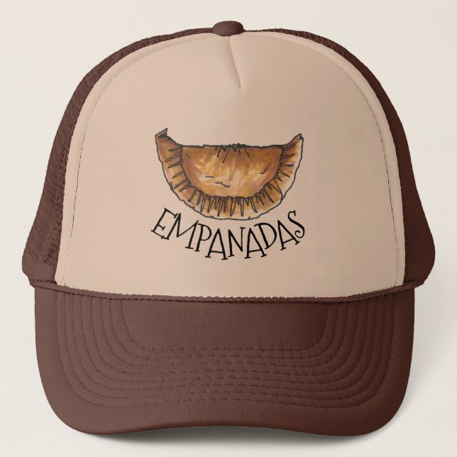 Empanadas Spanish Latin American Food Pastry Trucker Hat (Front)