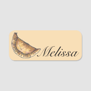 Empanadas Spanish Latin American Pastry Name Tag