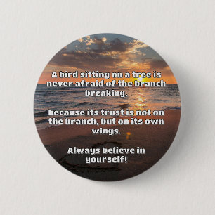 Empath Belief Positive Encouragement Quote  6 Cm Round Badge