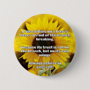 Empath Belief Positive Encouragement Quote  6 Cm Round Badge