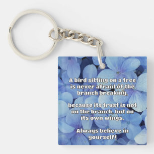 Empath Belief Positive Encouragement Quote Key Ring