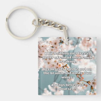Empath Belief Positive Encouragement Quote Key Ring
