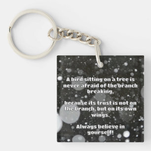 Empath Belief Positive Encouragement Quote Key Ring