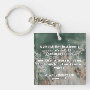 Empath Belief Positive Encouragement Quote Key Ring