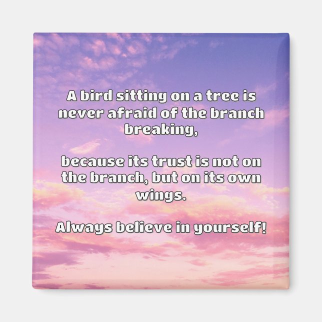 Empath Belief Positive Encouragement Quote  Magnet (Front)