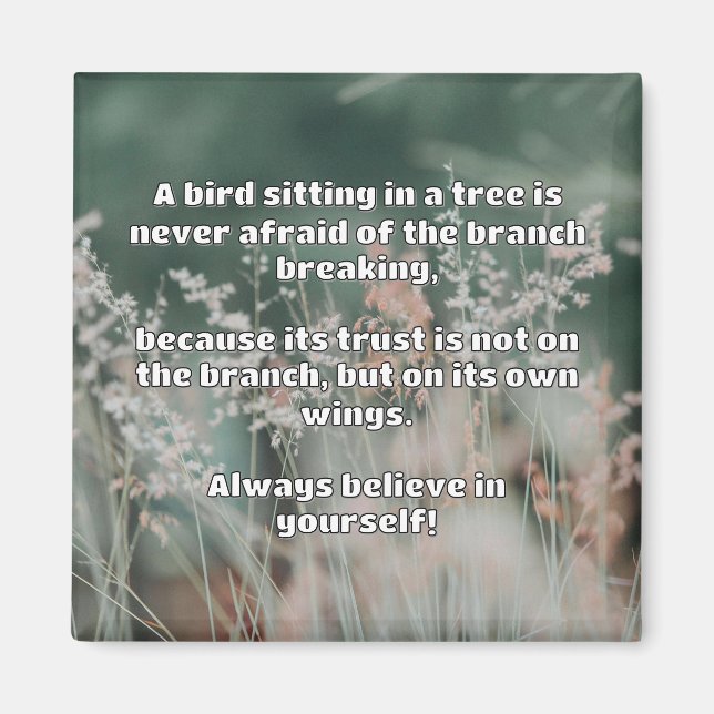 Empath Belief Positive Encouragement Quote  Magnet (Front)