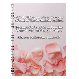 Empath Belief Positive Encouragement Quote Notebook