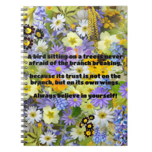 Empath Belief Positive Encouragement Quote  Notebook