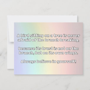 Empath Belief Positive Encouragement Quote Postcard