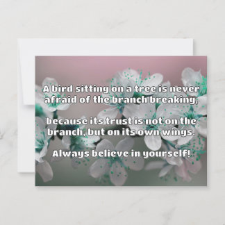 Empath Belief Positive Encouragement Quote  Postcard