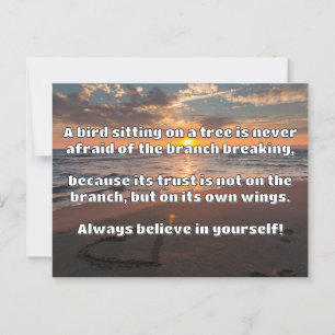Empath Belief Positive Encouragement Quote Postcard