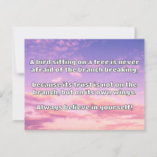 Empath Belief Positive Encouragement Quote Postcard