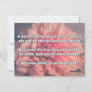 Empath Belief Positive Encouragement Quote Postcard