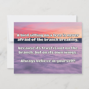 Empath Belief Positive Encouragement Quote Postcard