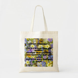 Empath Belief Positive Encouragement Quote Tote Bag