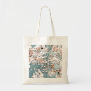Empath Belief Positive Encouragement Quote Tote Bag