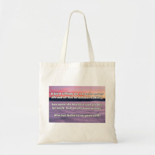 Empath Belief Positive Encouragement Quote Tote Bag