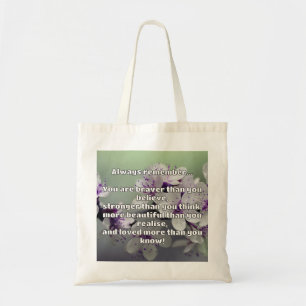 Empath Belief Positive Encouragement Quote Tote Bag