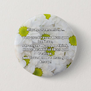 Empath Bravery Positive Encouragement Quote 6 Cm Round Badge