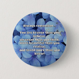 Empath Bravery Positive Encouragement Quote  6 Cm Round Badge