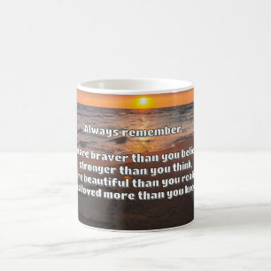 Empath Bravery Positive Encouragement Quote Coffee Mug