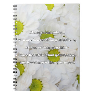 Empath Bravery Positive Encouragement Quote Notebook