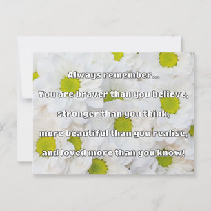 Empath Bravery Positive Encouragement Quote Postcard