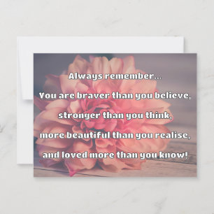 Empath Bravery Positive Encouragement Quote Postcard