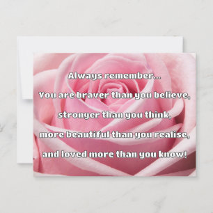 Empath Bravery Positive Encouragement Quote Postcard