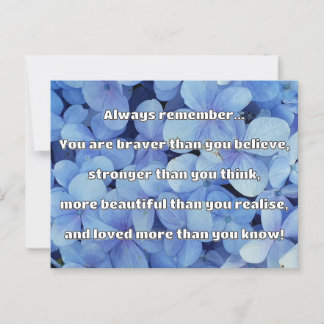 Empath Bravery Positive Encouragement Quote Postcard