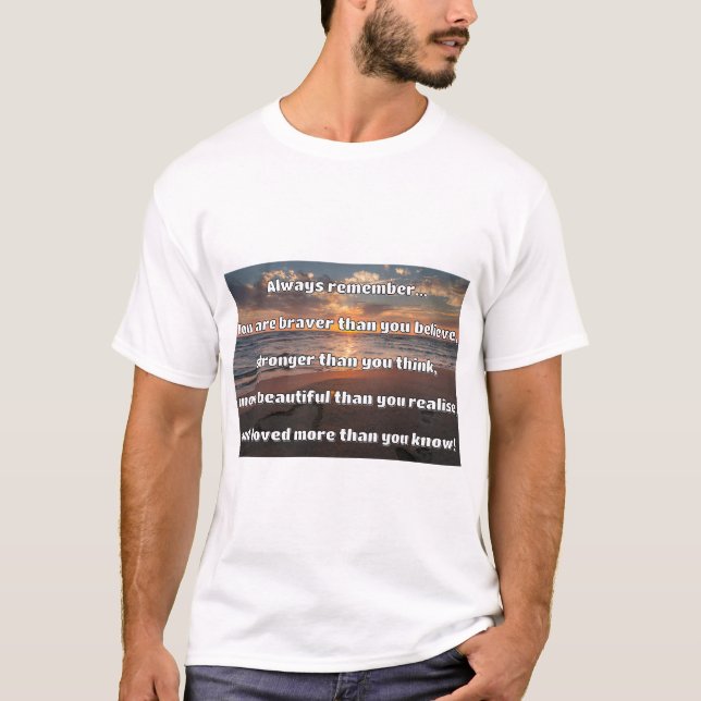 Empath Bravery Positive Encouragement Quote T-Shirt (Front)