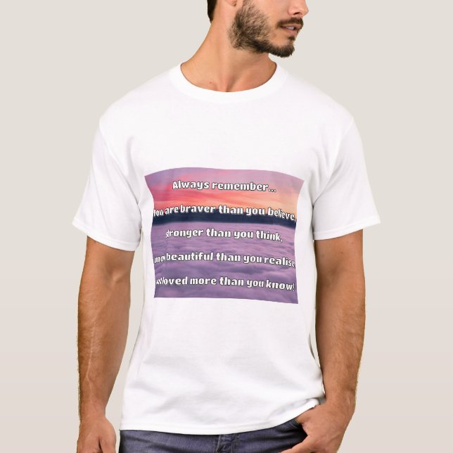 Empath Bravery Positive Encouragement Quote T-Shirt (Front)