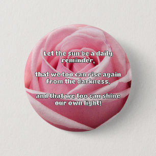 Empath Shine Positive Encouragement Quote 6 Cm Round Badge