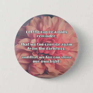 Empath Shine Positive Encouragement Quote  6 Cm Round Badge