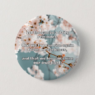 Empath Shine Positive Encouragement Quote 6 Cm Round Badge