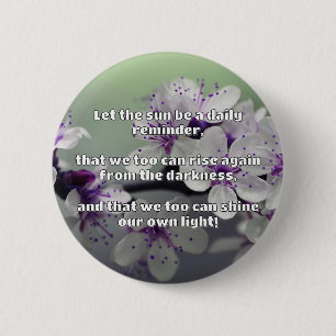 Empath Shine Positive Encouragement Quote 6 Cm Round Badge