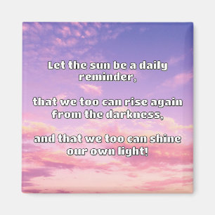 Empath Shine Positive Encouragement Quote Magnet