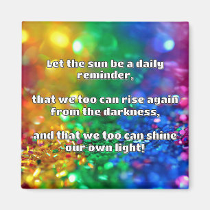 Empath Shine Positive Encouragement Quote  Magnet