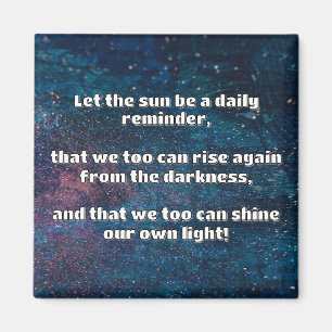 Empath Shine Positive Encouragement Quote Magnet