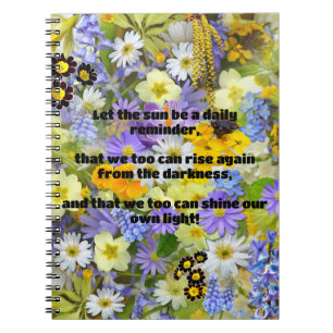 Empath Shine Positive Encouragement Quote  Notebook
